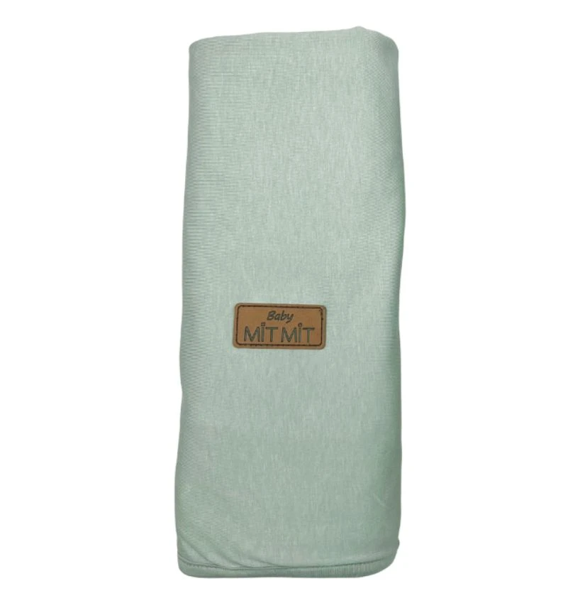 שמיכת קיץ ענקית למיטת תינוק-מנטה. ניתן להוסיף שם