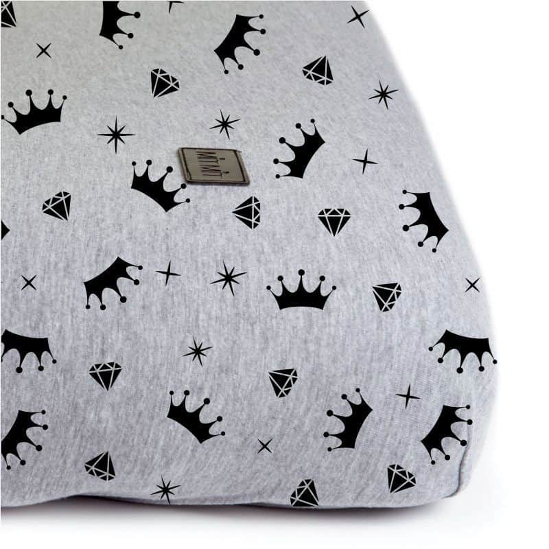 סדין כתרים אפור