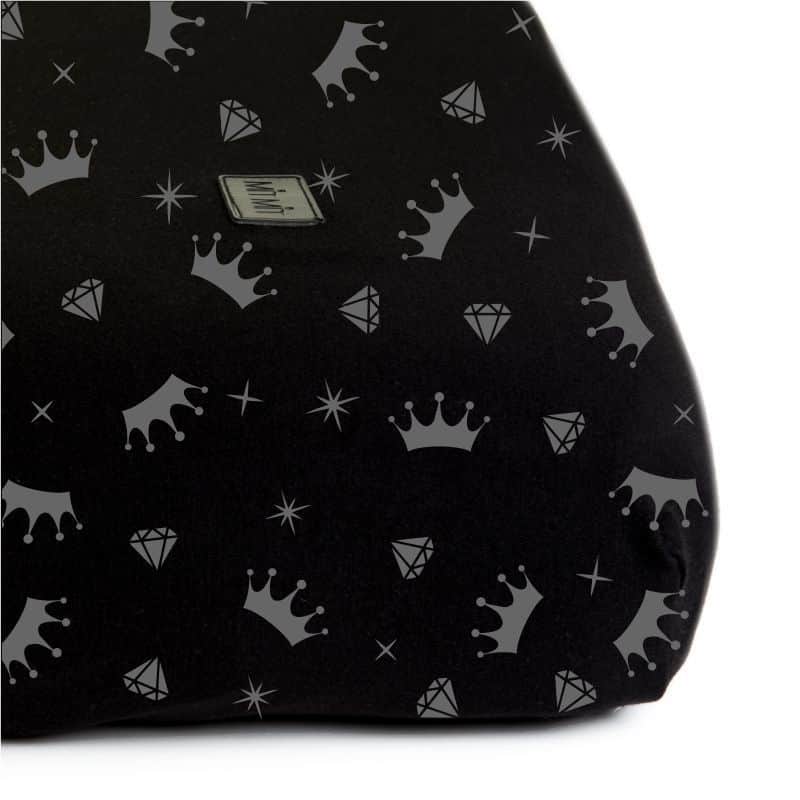 סדין שחור כתרים לתינוק