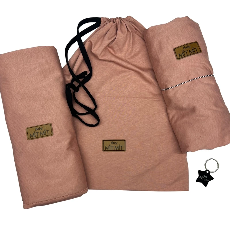 סט מצעים לגן- חורף או קיץ: פודרה. כולל הדפסת שם