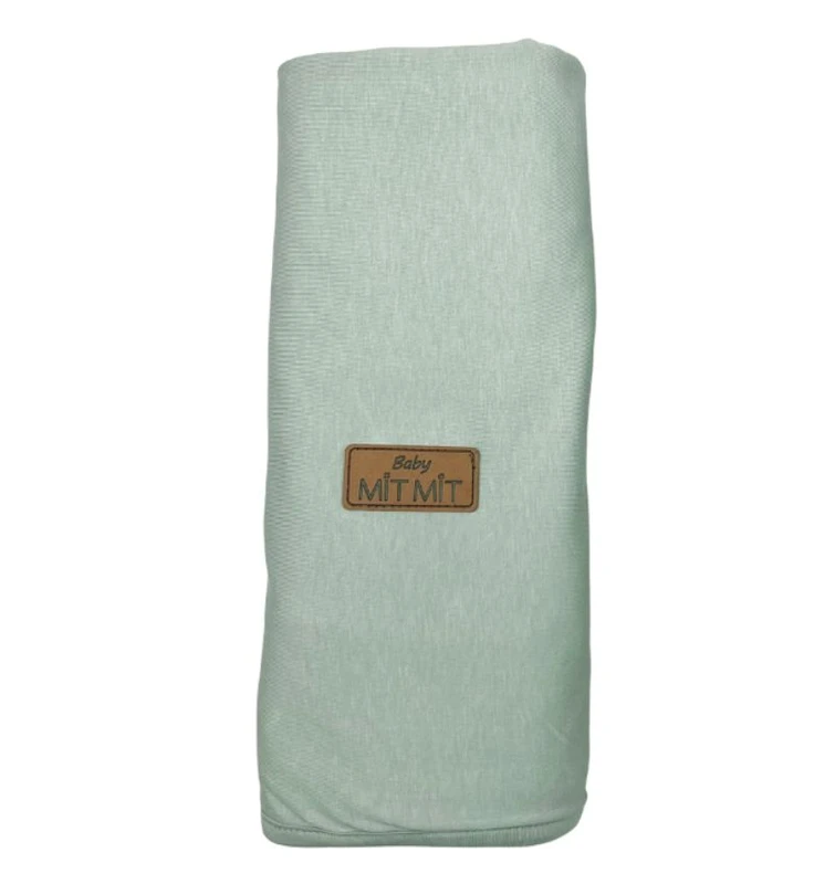 שמיכת קיץ לעריסה ולעגלה-מנטה. ניתן להוסיף שם