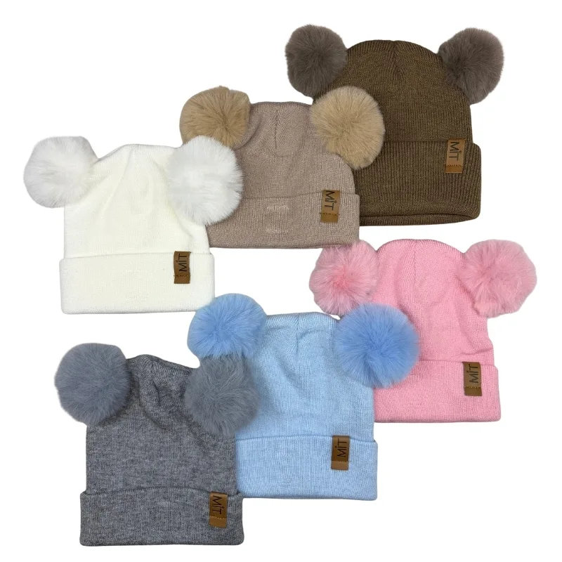 כובע פונפונים- מבחר צבעים